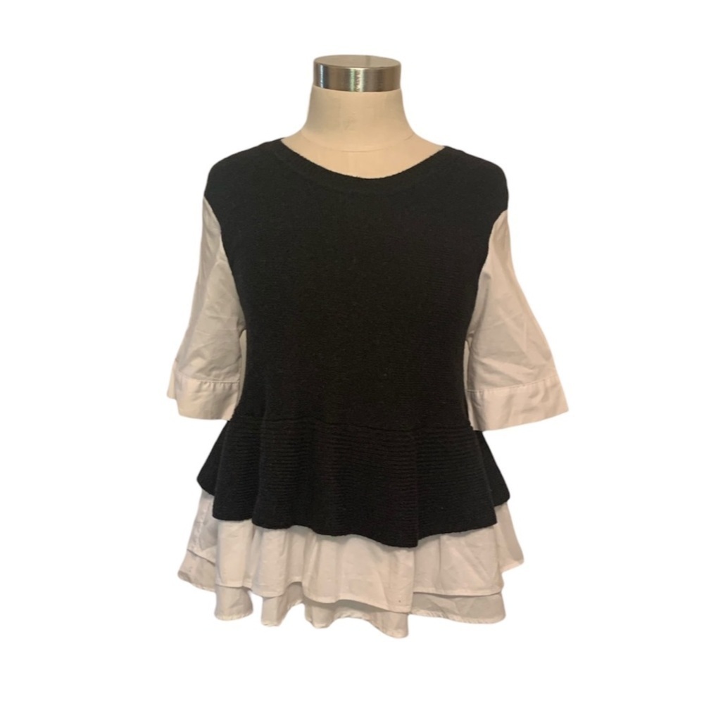 MOTH peplum shirt sweater